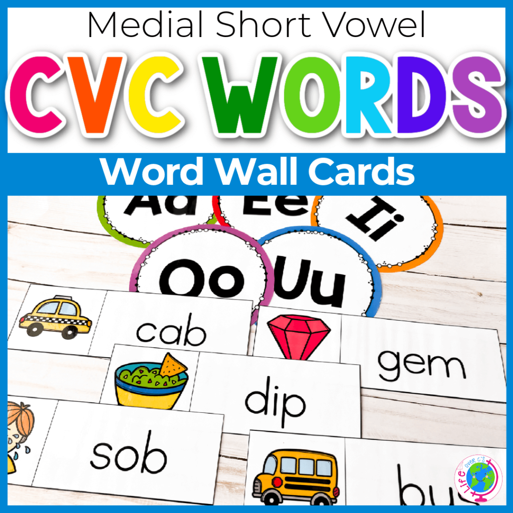 CVC Word Wall Cards