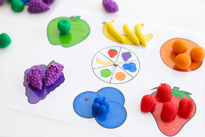 Fruit colors sorting game