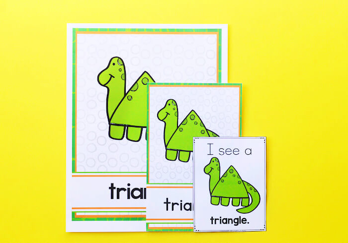 Available in three different poster versions, these dinosaur shape posters are great for any sized space.