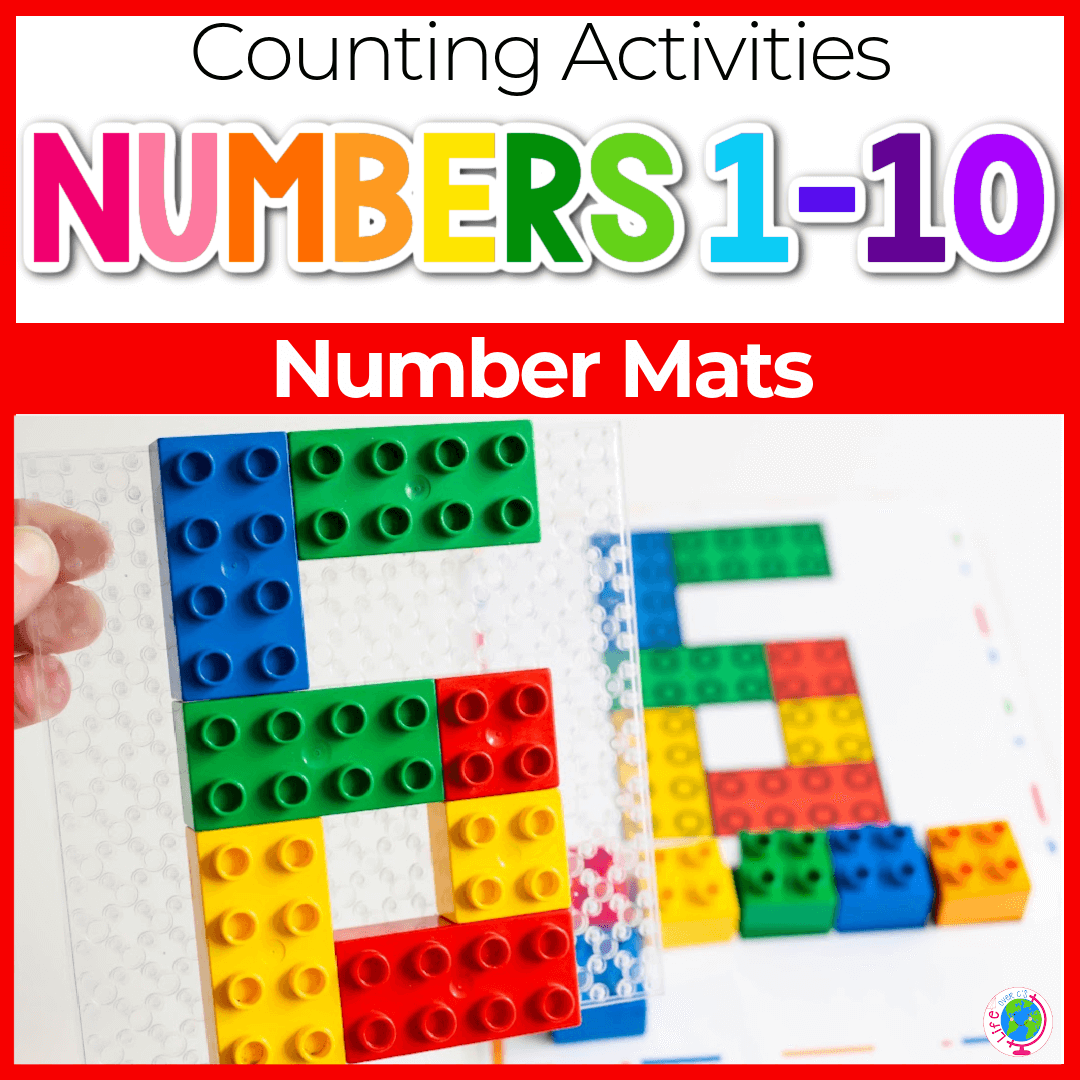 Duplo counting number mats for 1-10