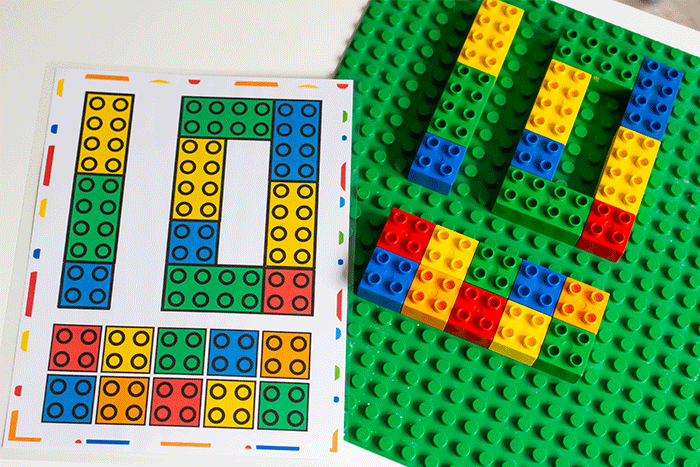 Counting mats for numbers 1-10