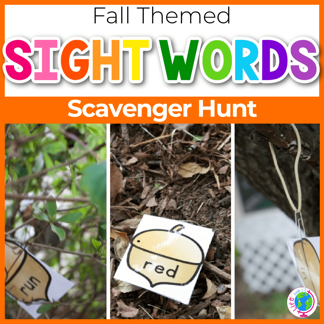 Sight Words Scavenger Hunt: Fall Theme