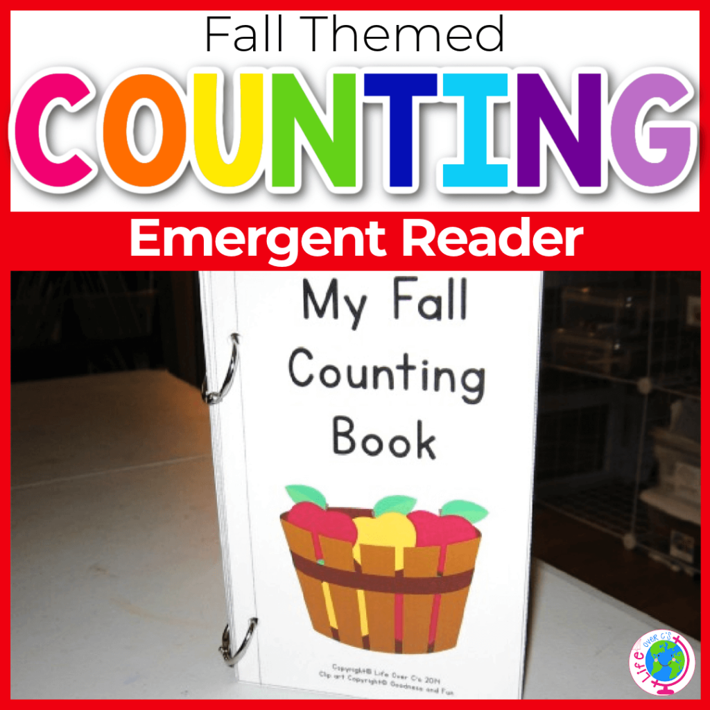 Fall counting book/emergent reader for preschool and kindergarten