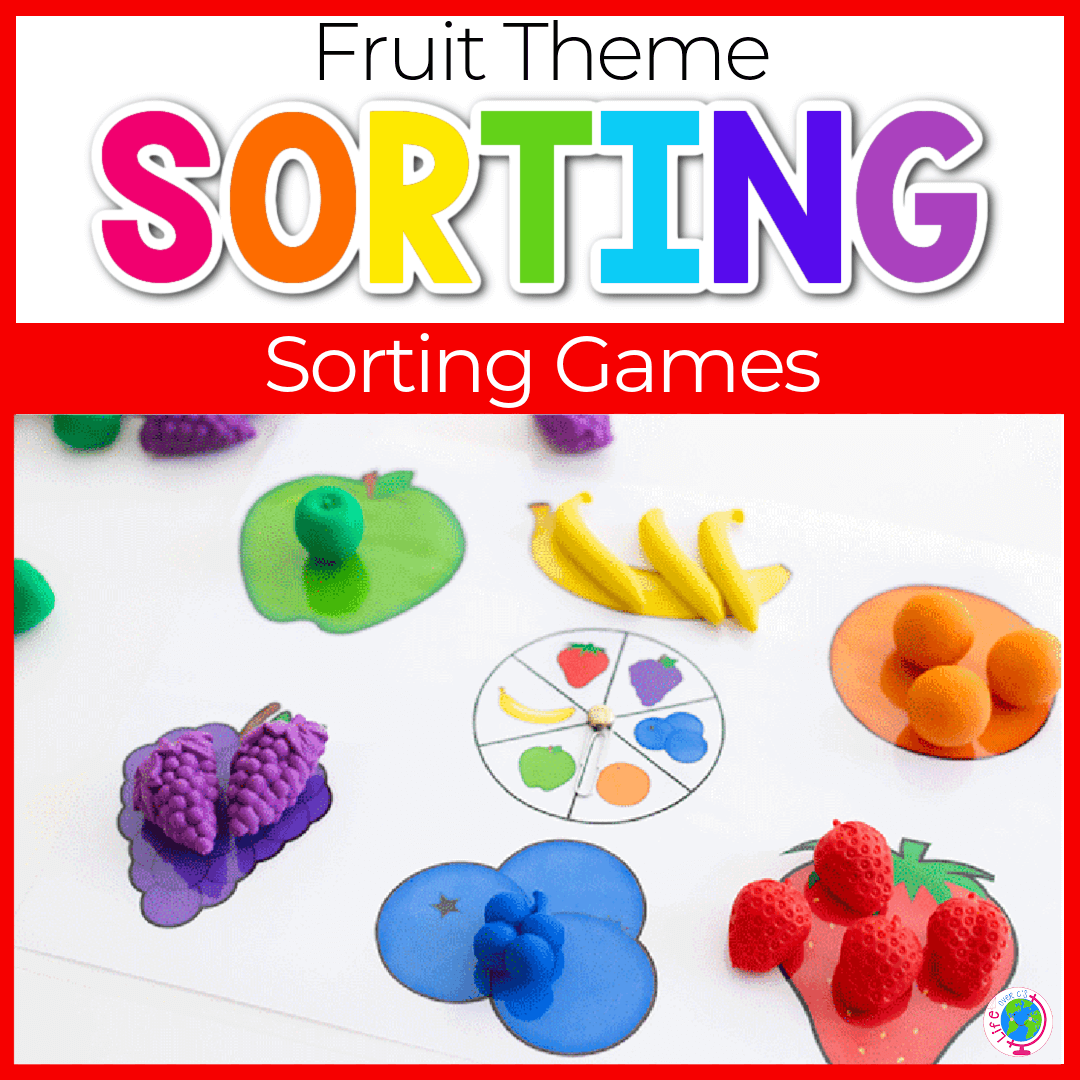 Fruit theme sorting game