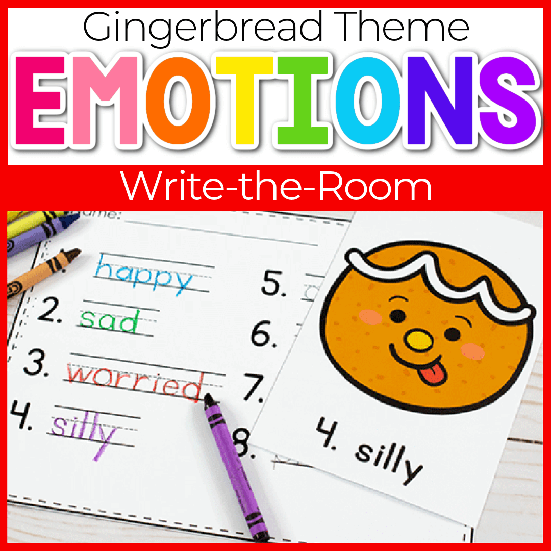 Emotions Write the Room: Gingerbread