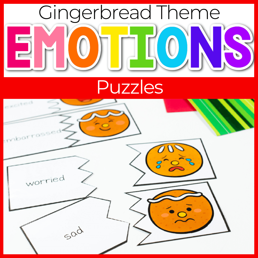Gingerbread emotion puzzles