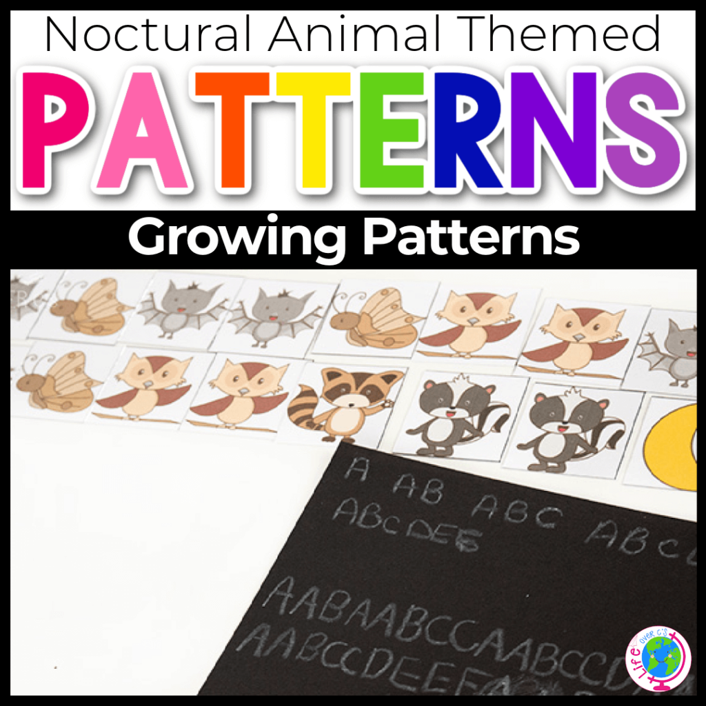 Growing patterns nocturnal animal themed