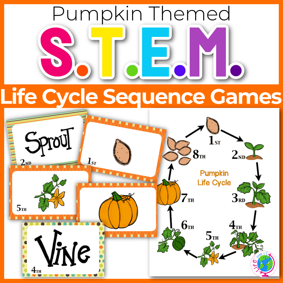 Sequencing Card Game: Pumpkin Life Cycle