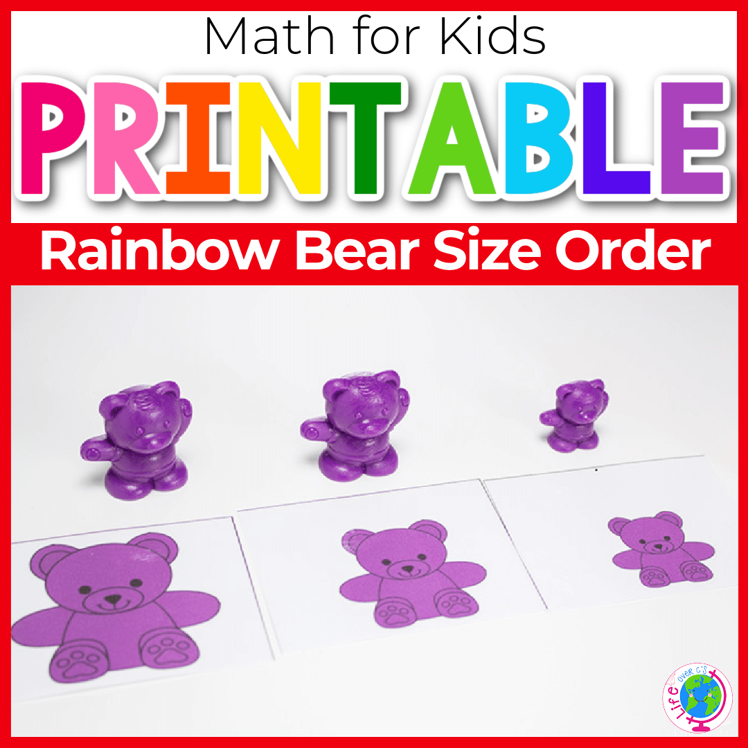 Size Order: Rainbow Bears Theme