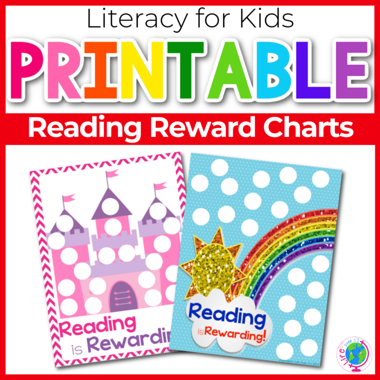 Reading Reward Charts: Castle and Rainbow - Life Over C's Club