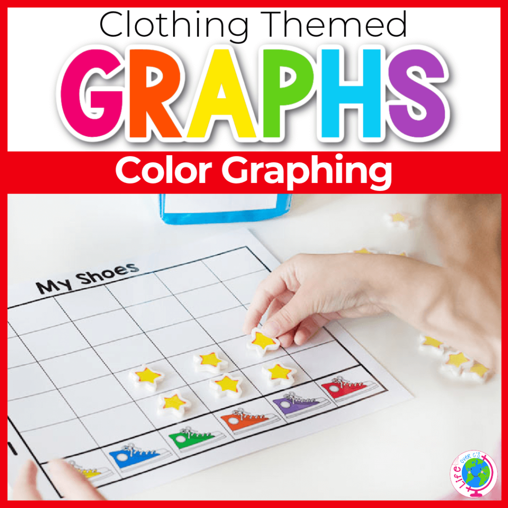 Clothing themed color graphing activity