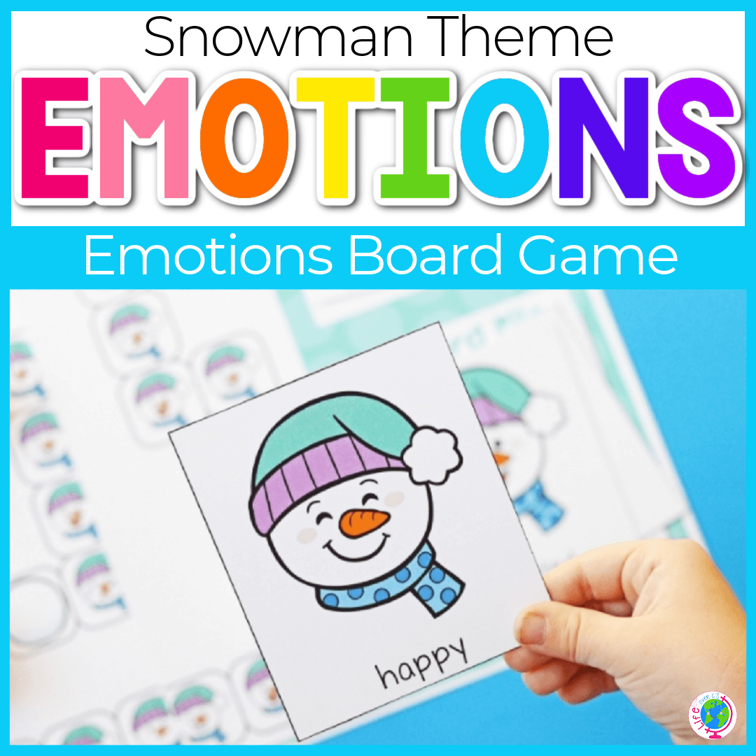 Snowman emotions board game