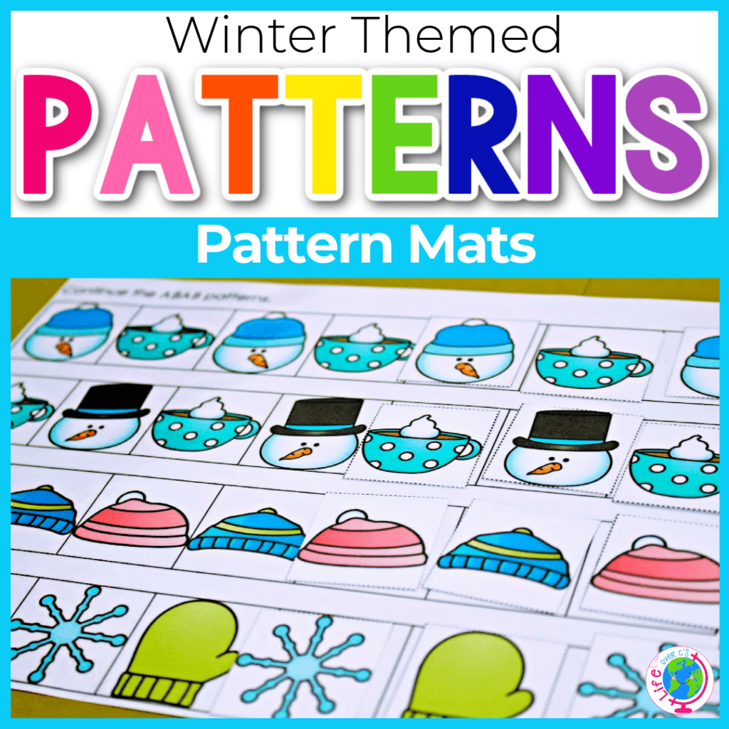 Winter themed pattern mats