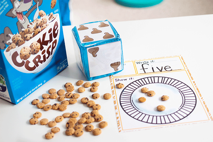 Chocolate chip roll and count game