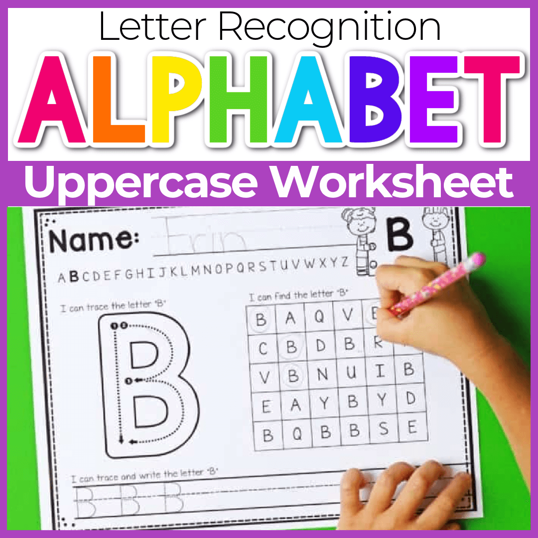 Alphabet Worksheets “I Can”: Uppercase