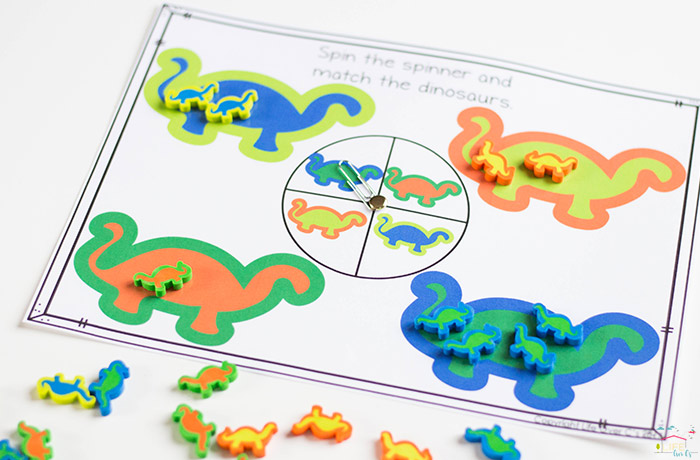 Dinosaur math pack with mini erasers