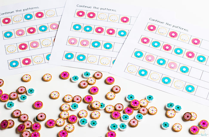 Mini eraser math pack with donut theme