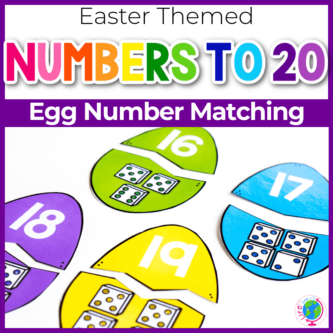 Counting Puzzles 1-10: Easter Egg Theme