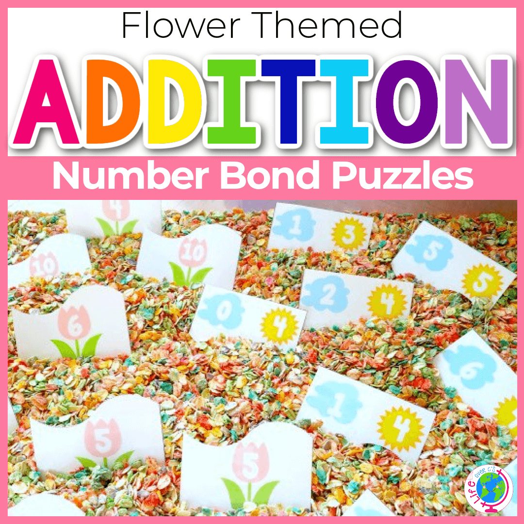 Number Bond Puzzles: Spring Flower Theme