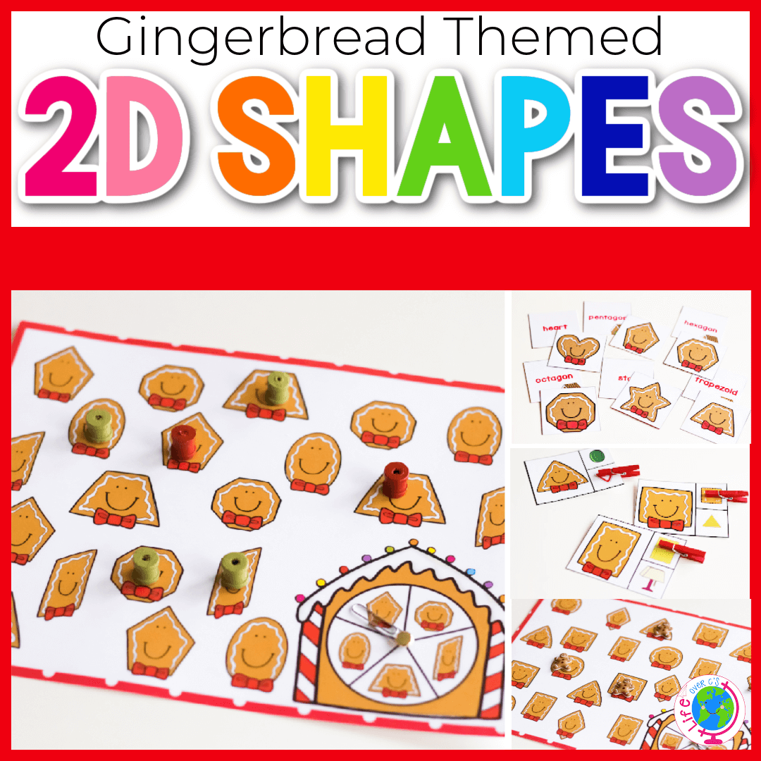 2D Shape Activities: Gingerbread