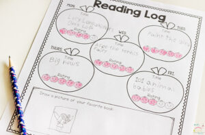 Reading Logs: Apple Theme - Life Over C's Club