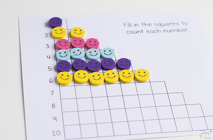 Smiley face mini eraser math pack