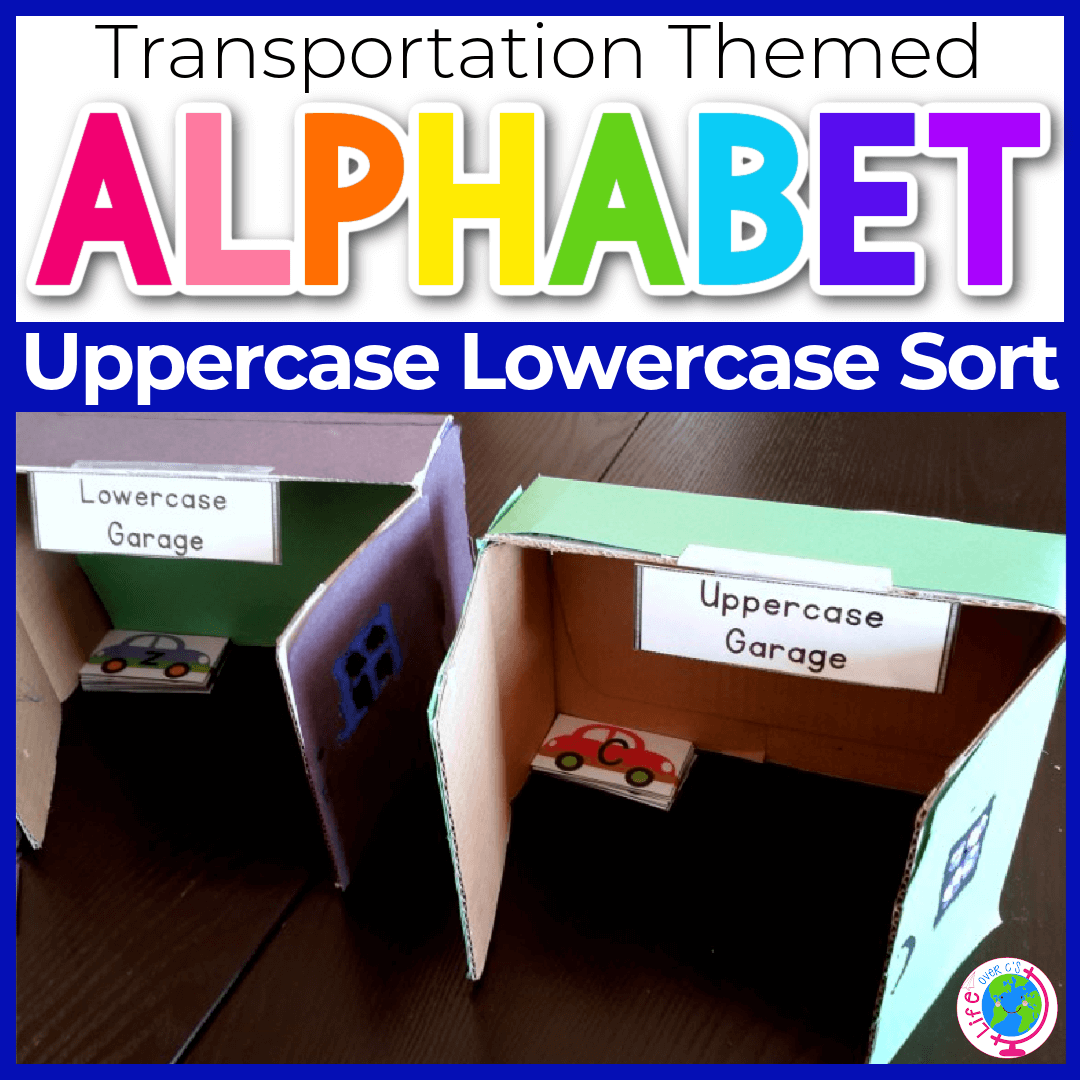 This letter sort uses cars to sort by uppercase or lowercase.