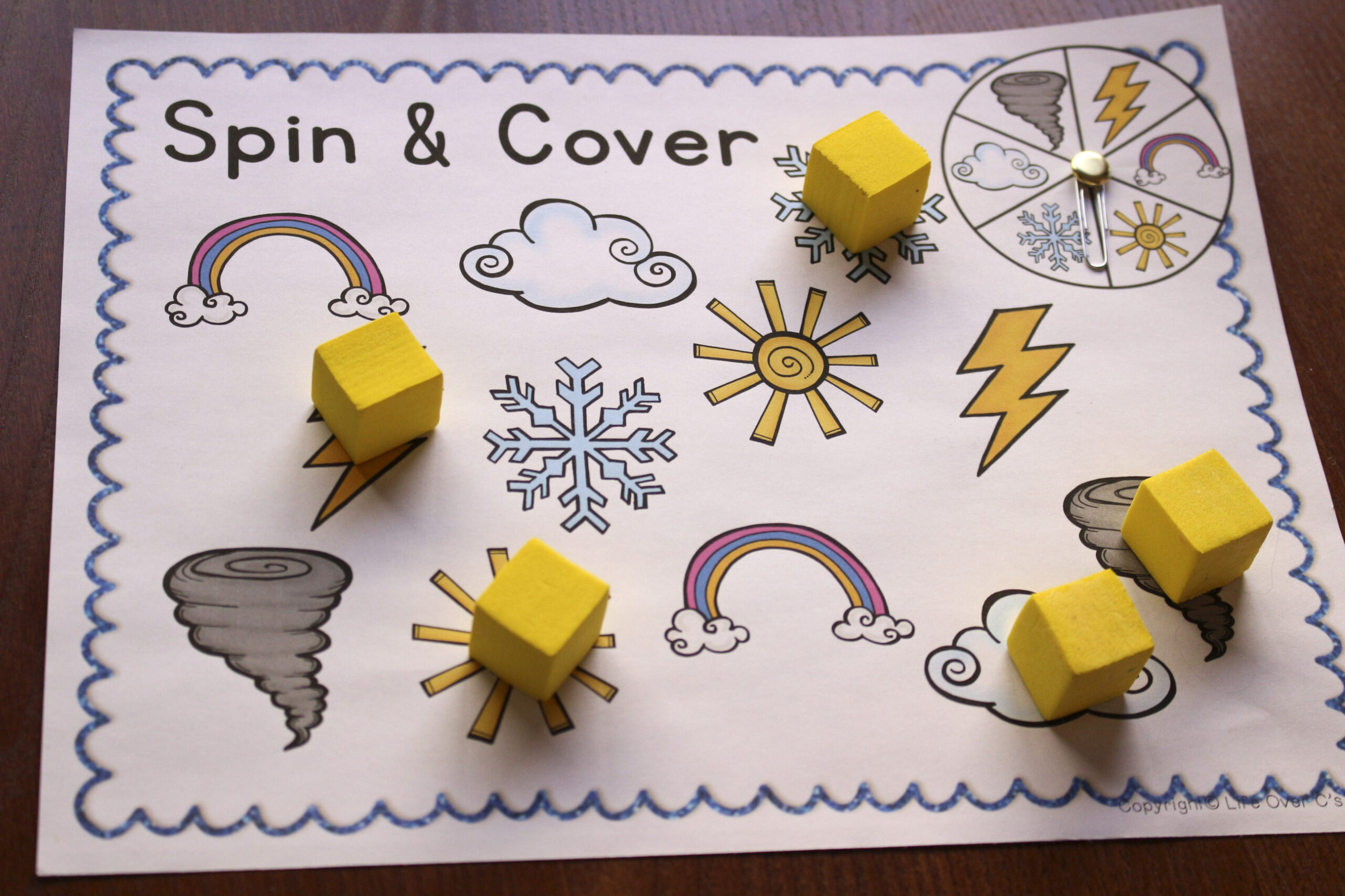 Weather themed activity printables