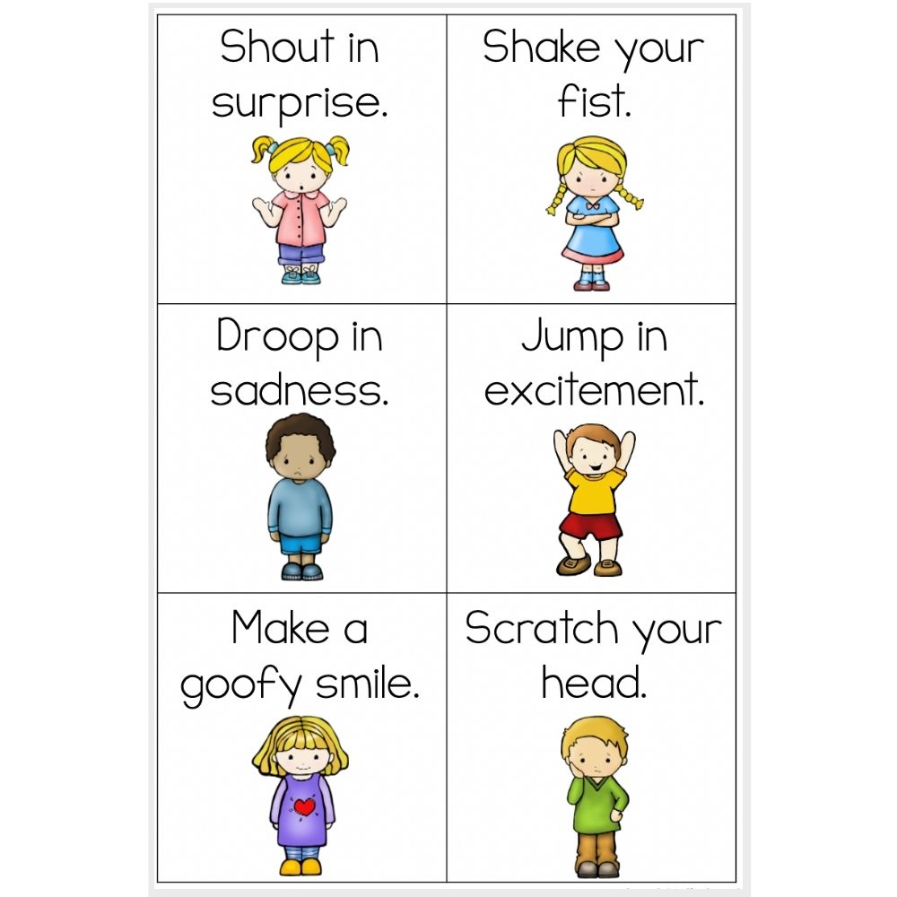 Brain break cube activities with emotions theme