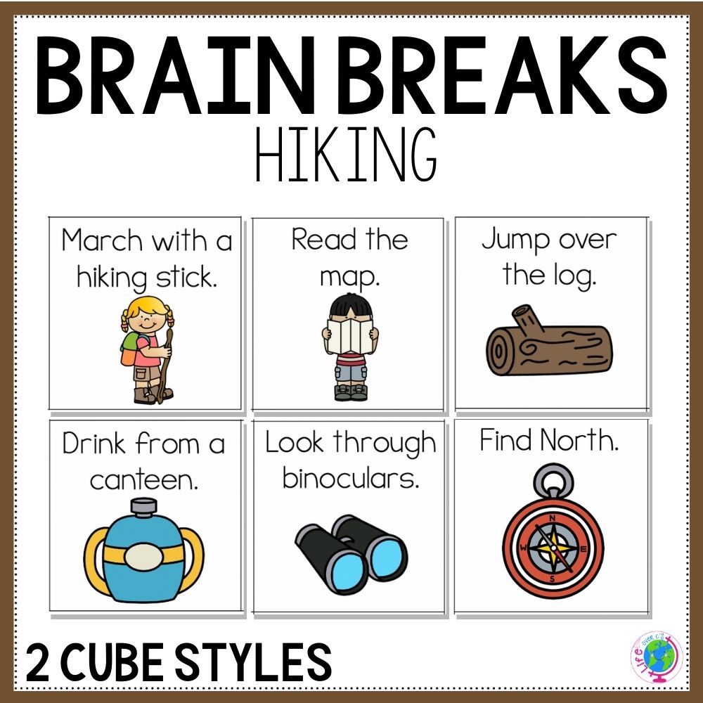 Brain Break Dice: Hiking