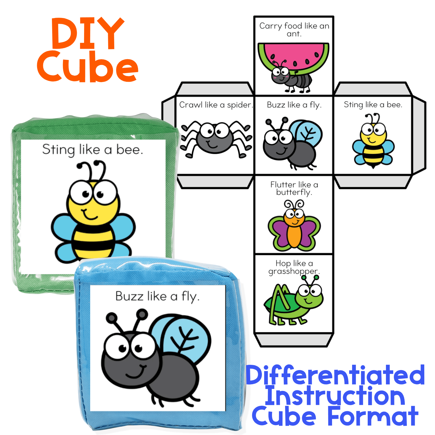 Brain break activities with insect animal theme
