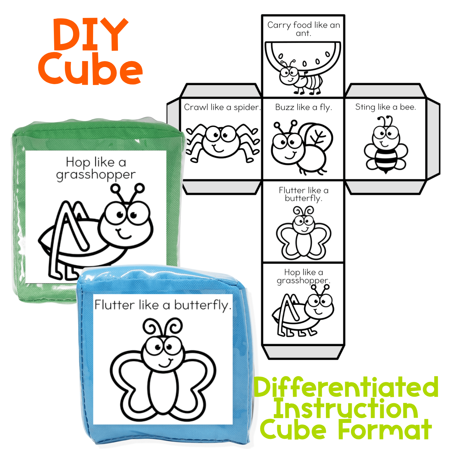 Brain break activities with insect animal theme