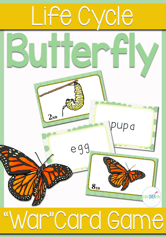 Sequencing with Butterfly Life Cycle “War” Card Game Science Center