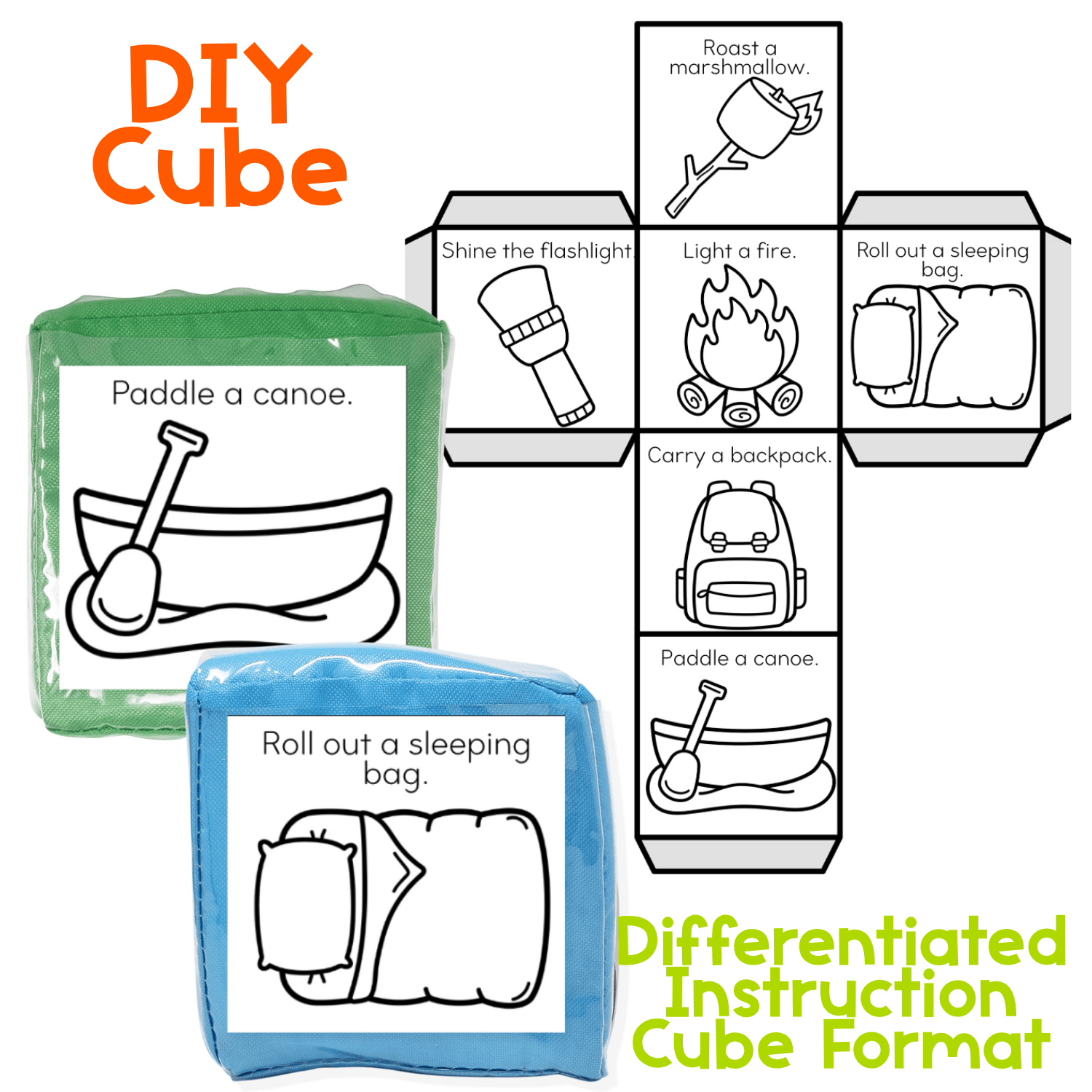 Brain break activities with summer camping theme