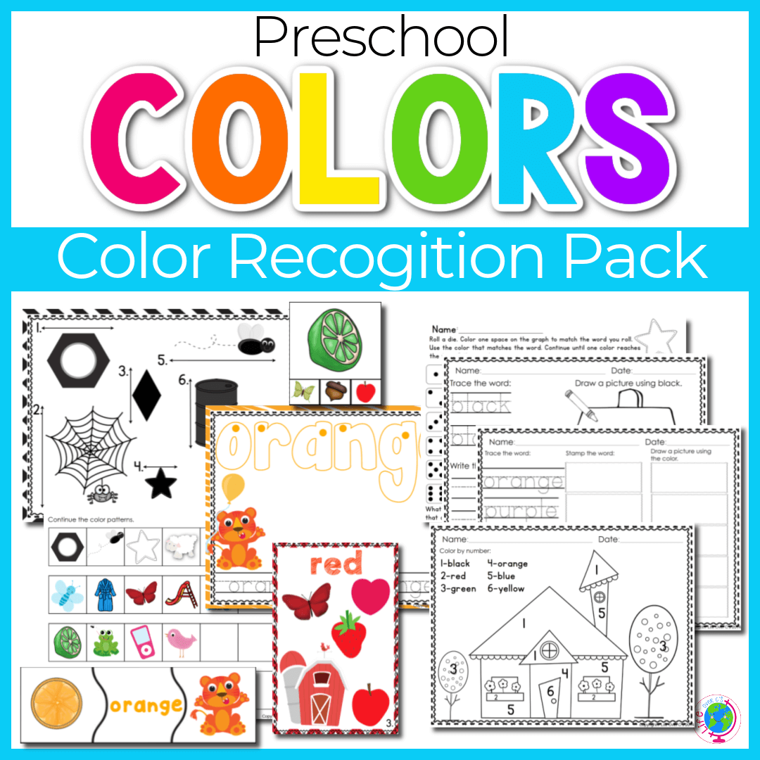 Preschool color recognition pack