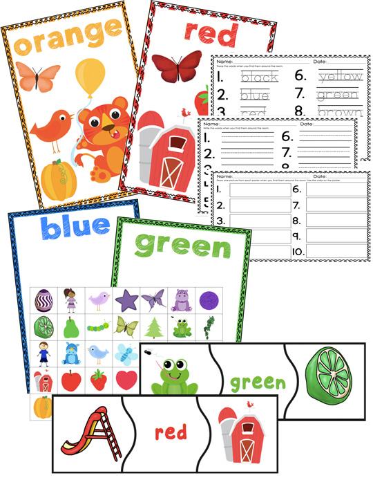 Color recognition activities for preschool students