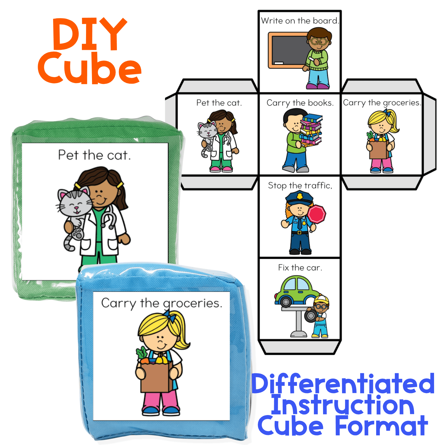 Community helpers themed brain break activities