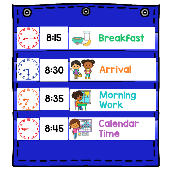 Editable class schedule for classroom management