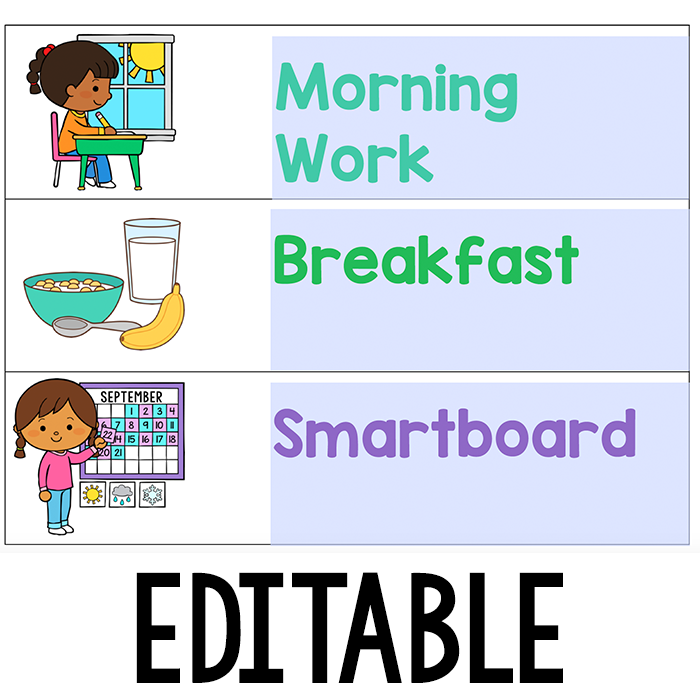 Class schedule editable for classroom management