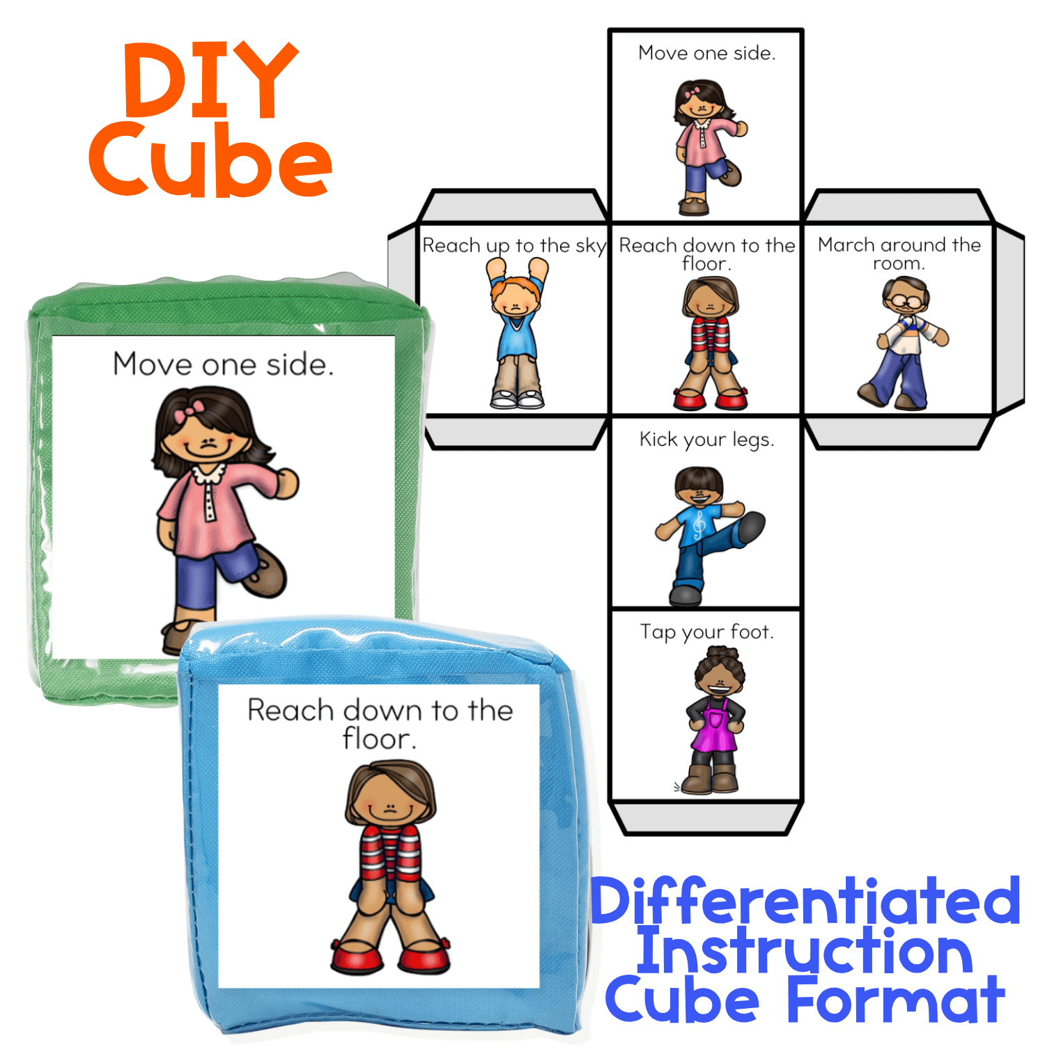 Brain break cube with dance theme