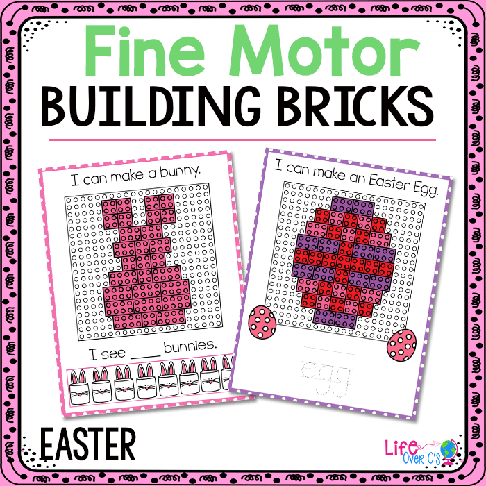 Fine Motor Mats: Bricks: Easter