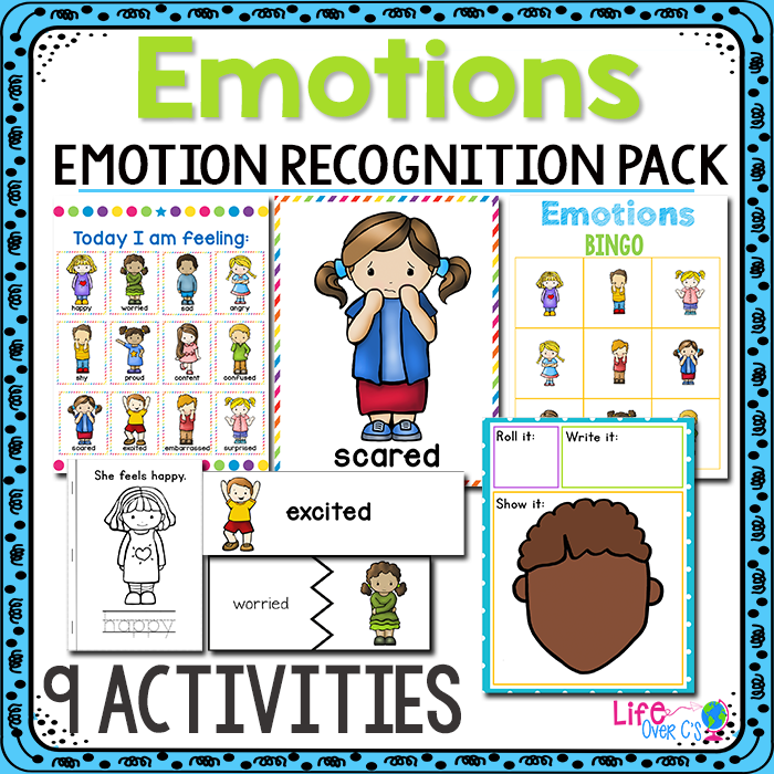 Emotions recognition pack for kindergarten