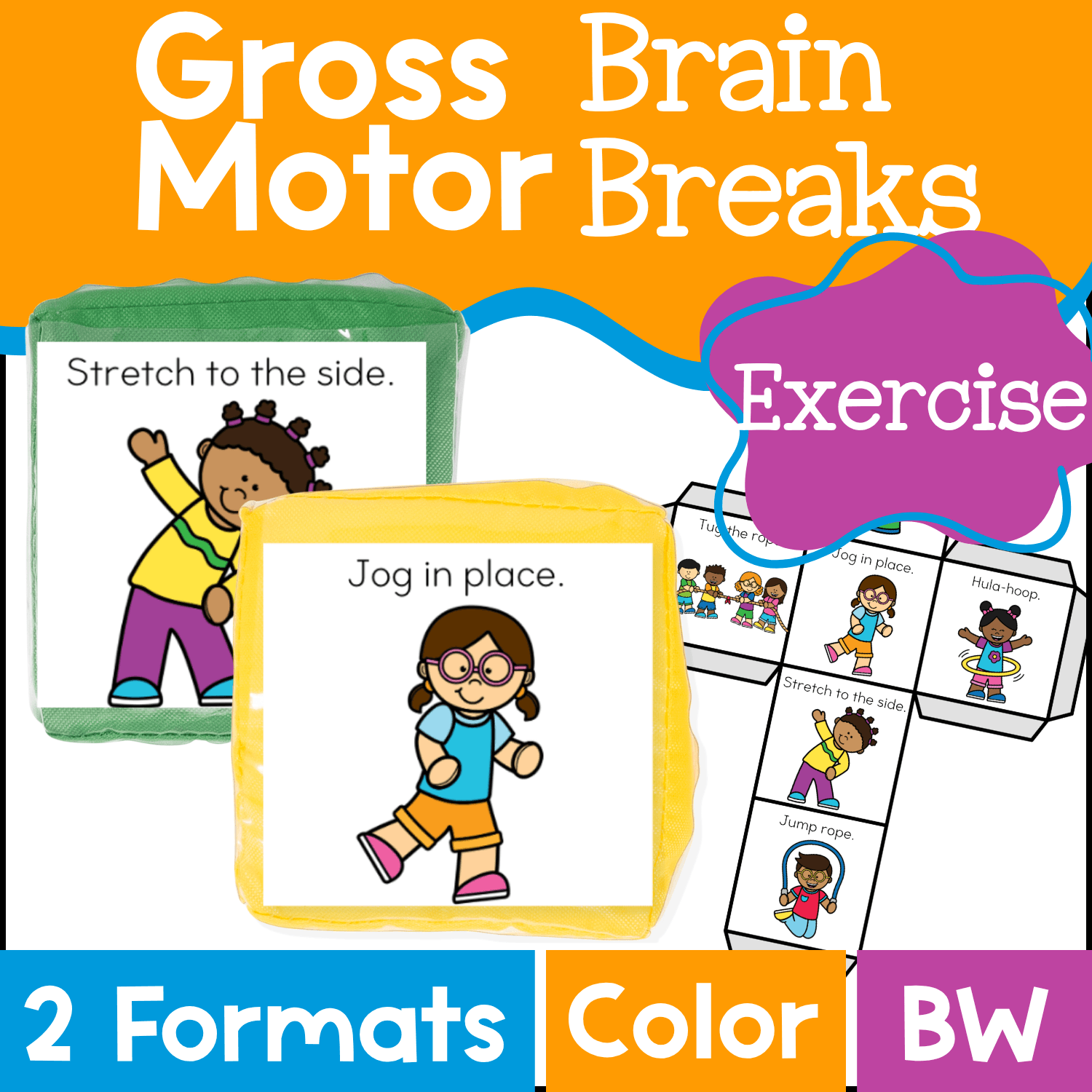 Brain break workout cube