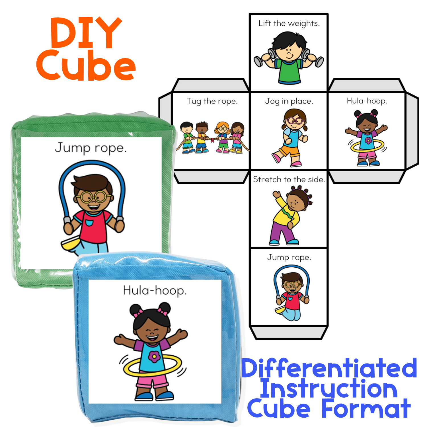 Brain break workout cube