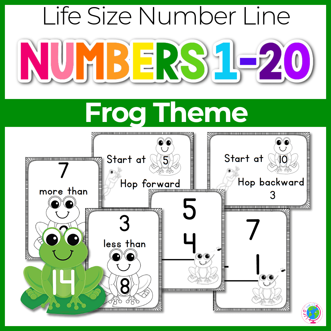 Number Line 1-20:Frog
