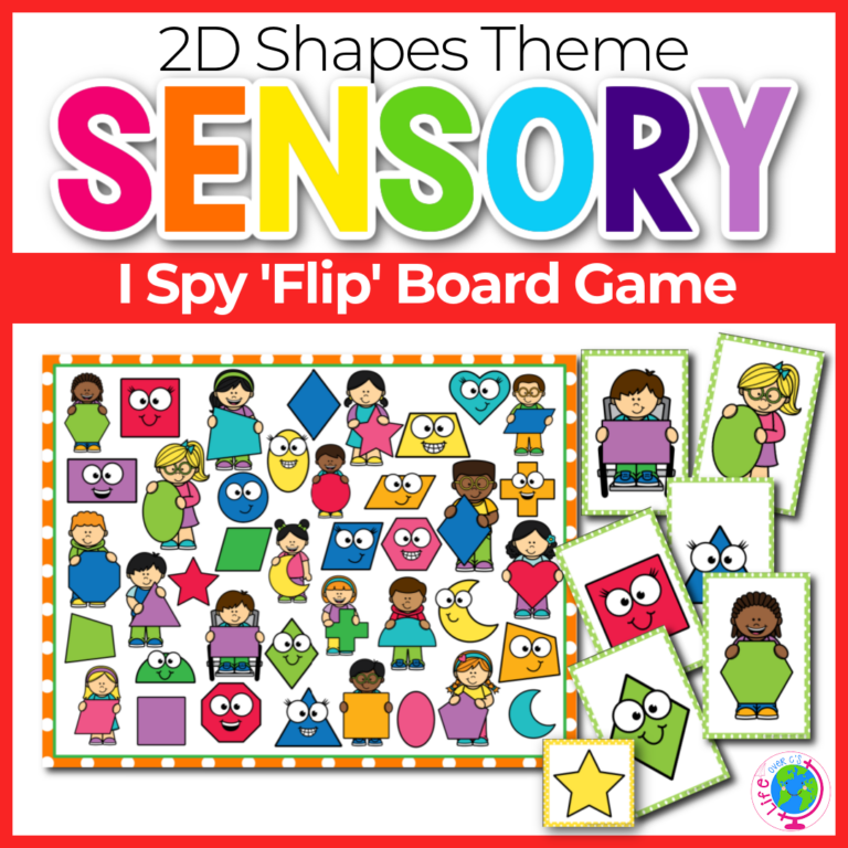 I Spy “Flip” Board Game: 2D Shapes