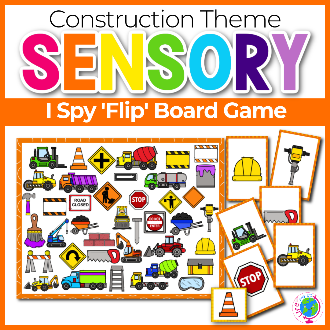 I Spy “Flip” Board Game: Construction
