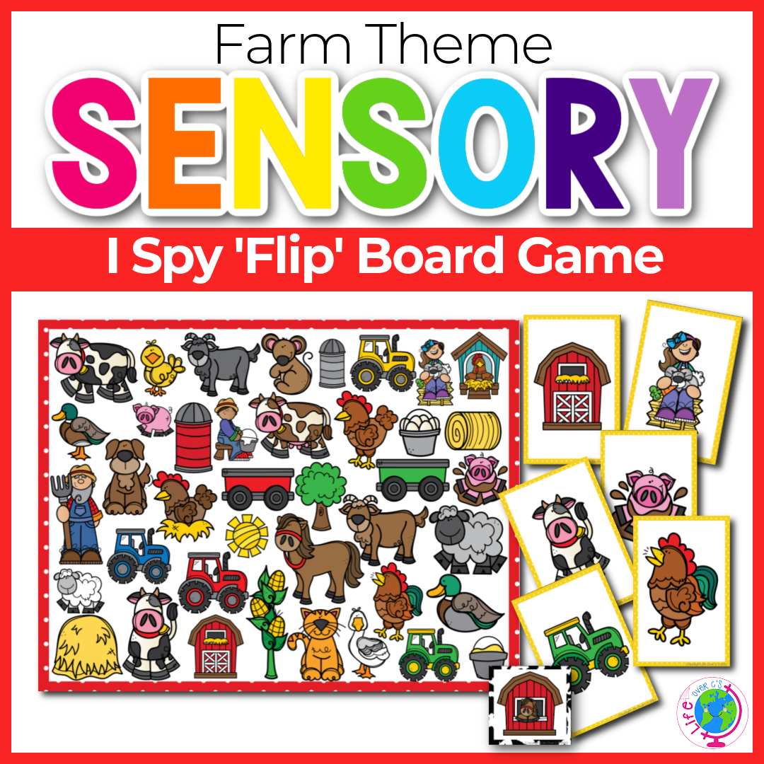 I Spy “Flip” Board Game: Farm