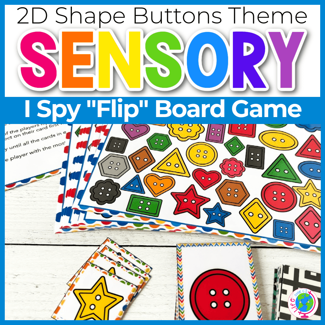 I Spy “Flip” Board Game: Button