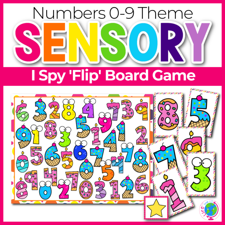 I Spy “Flip” Board Game: 0-9